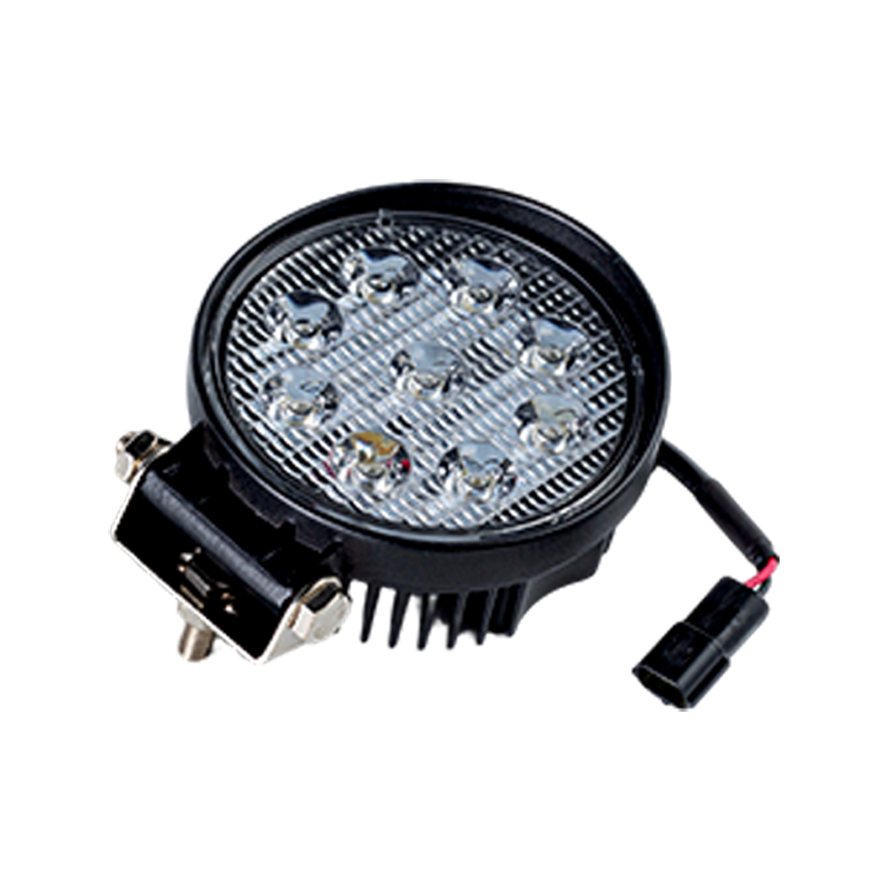 IP67 001 Wytrzymała, okrągła lampa robocza z 9 diodami LED do pojazdów przemysłowych