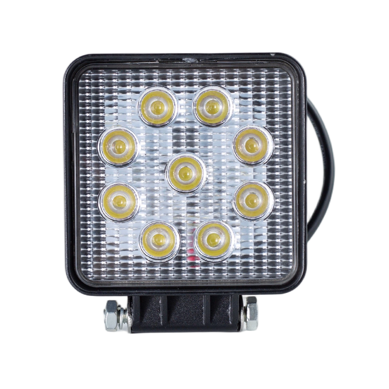 IP67 002 Wytrzymała kwadratowa lampa robocza z 9 diodami LED do pojazdów przemysłowych
