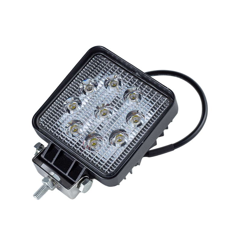 IP67 002 Wytrzymała kwadratowa lampa robocza z 9 diodami LED do pojazdów przemysłowych