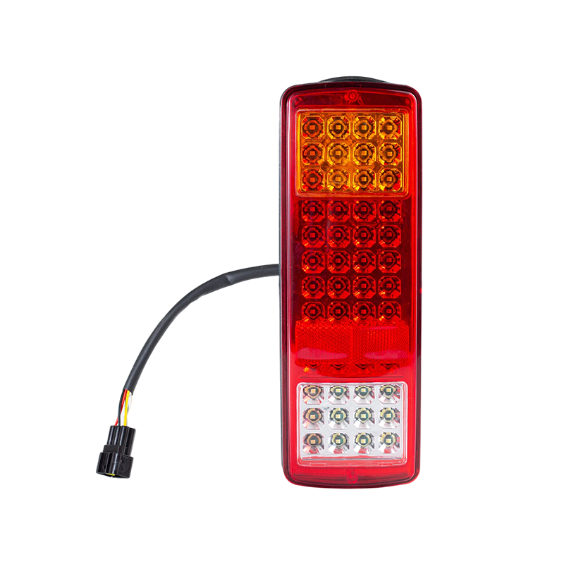 FLDJ-SSWD-002 IP55 6W DC12-24V 3-kolorowe zintegrowane tylne światło LED (kierunkowskaz + światło pozycyjne + światło cofania)