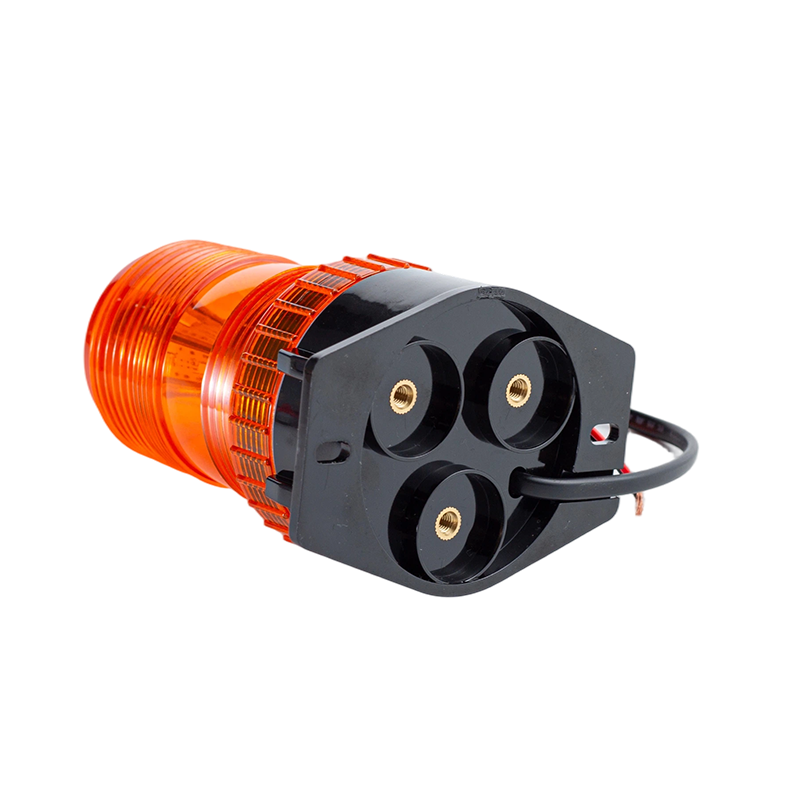 IP65 8W DC9-80V 360° Bursztynowe światło ostrzegawcze stroboskopowe dla wózków widłowych